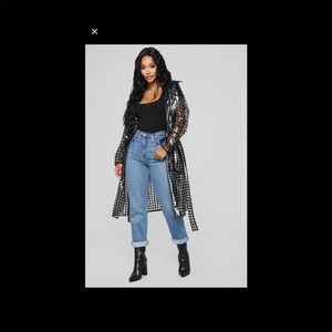 NWT Fashion Nova rain coat